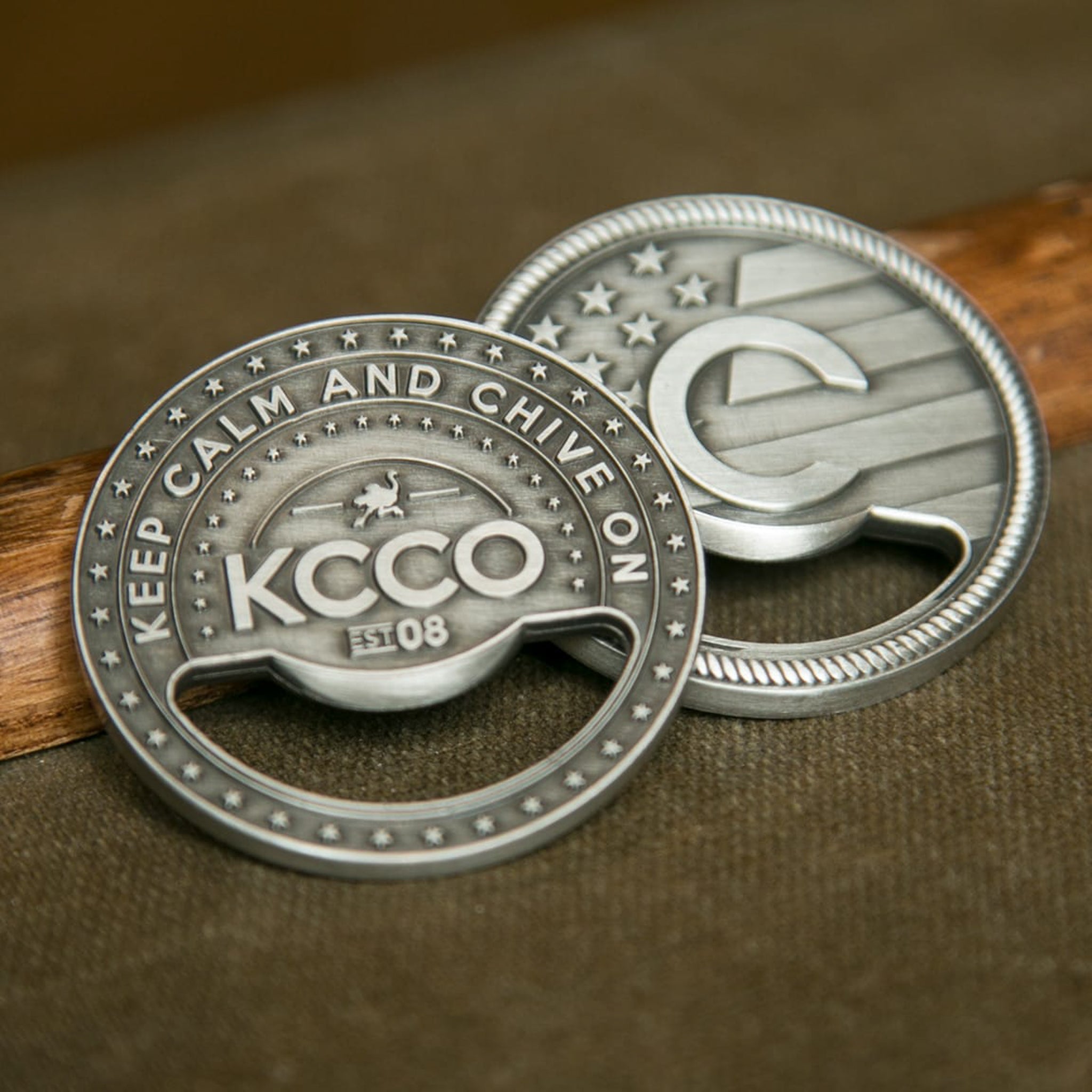 KCCO Challenge Coins | Unique Bottle Openers – The Chivery