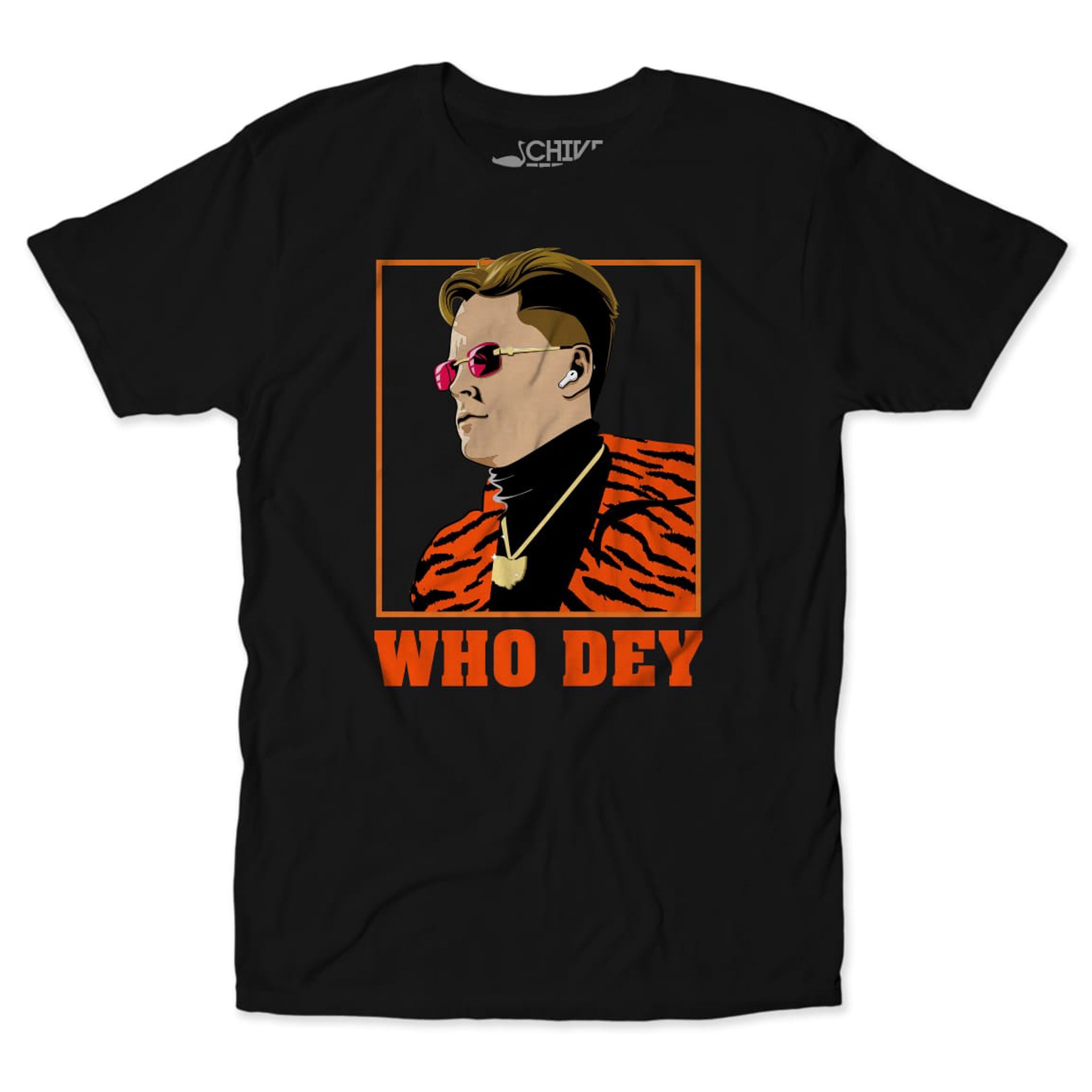 Ostrich Imports Who Dey Tee Mens / Black / Medium