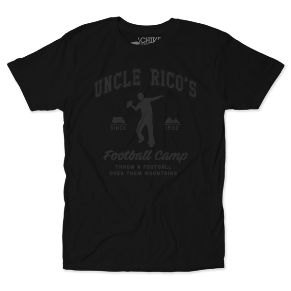 Uncle Rico's Football Camp Blackout Tee