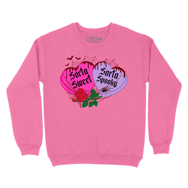 Sorta Sweet Sorta Spooky Unisex Pullover Crewneck