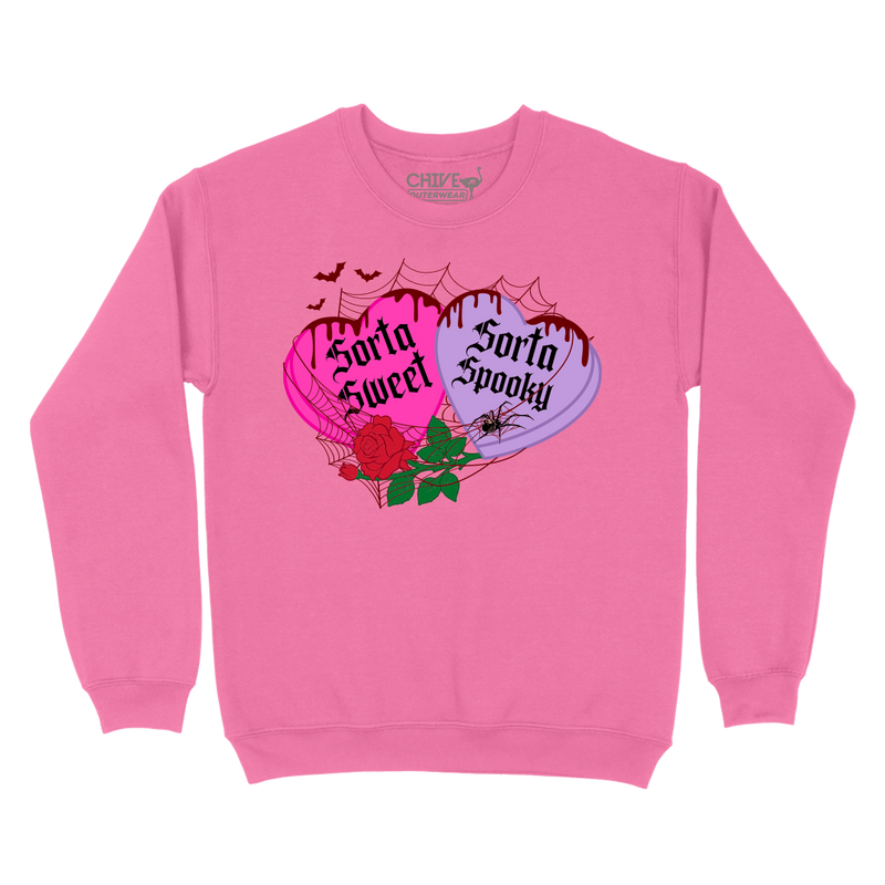 Sorta Sweet Sorta Spooky Unisex Pullover Crewneck