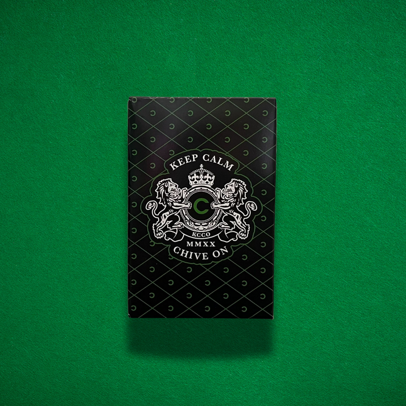 Keep Calm And Chive On Playing Cards