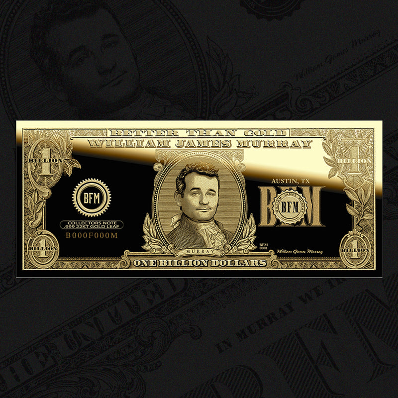 22k Gold Billion Dollar Bill