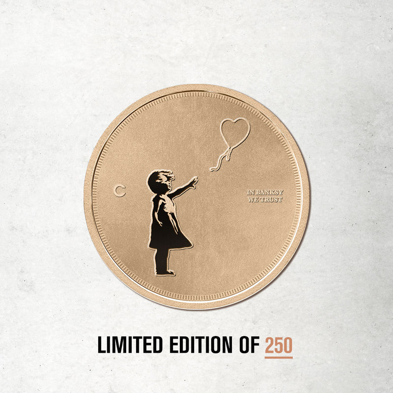 Girl With Balloon 1oz Bronze Coin