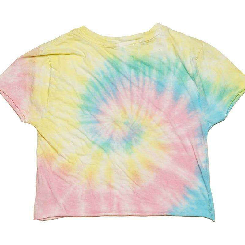 KCCO Collegiate Cropped Dreamsicle Tie Dye Tee