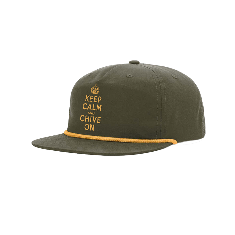 Keep Calm And Chive On Rope Hat