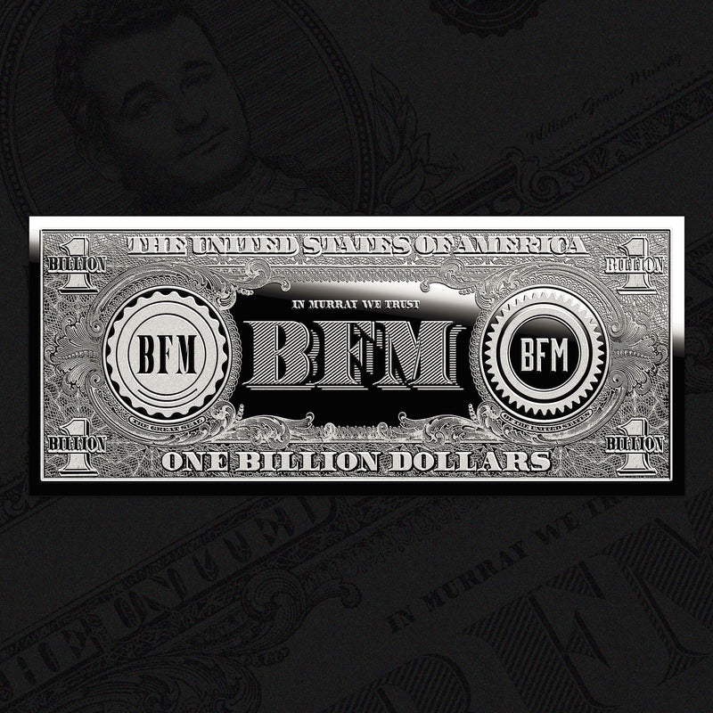 .999 Fine Silver Billion Dollar Bill